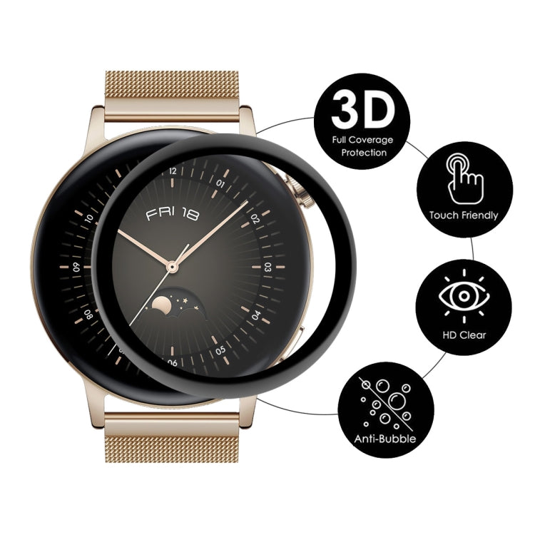 5 PCS For Huawei Watch GT 3 42mm ENKAY Hat-Prince Full Coverage 3D Curved Soft PC Edge + PMMA HD Screen Protector Film - Screen Protector by ENKAY | Online Shopping South Africa | PMC TechLife | Buy Now Pay Later Mobicred