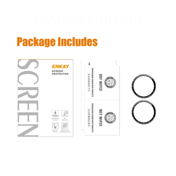 2 PCS For Huawei Watch GT 3 46mm ENKAY Hat-Prince Full Coverage 3D Curved Soft PC Edge + PMMA HD Screen Protector Film - Screen Protector by ENKAY | Online Shopping South Africa | PMC TechLife | Buy Now Pay Later Mobicred