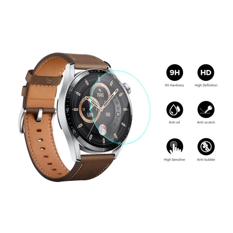 5 PCS For Huawei Watch GT 3 46mm ENKAY Hat-Prince 0.2mm 9H 2.15D Curved Edge Tempered Glass Screen Protector Watch Film - Screen Protector by ENKAY | Online Shopping South Africa | PMC TechLife | Buy Now Pay Later Mobicred