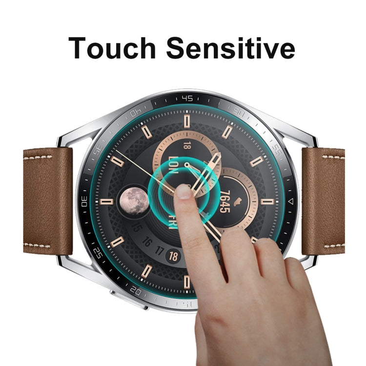 5 PCS For Huawei Watch GT 3 46mm ENKAY Hat-Prince 0.2mm 9H 2.15D Curved Edge Tempered Glass Screen Protector Watch Film - Screen Protector by ENKAY | Online Shopping South Africa | PMC TechLife | Buy Now Pay Later Mobicred