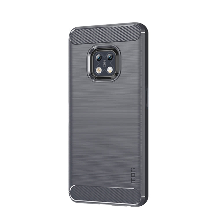 For Nokia XR20 MOFI Gentleness Series Brushed Texture Carbon Fiber Soft TPU Case(Gray) - free shipping - PMC TechLife - Order now!