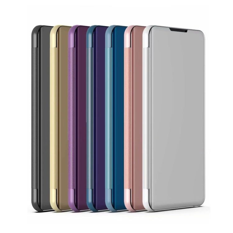 For Samsung Galaxy S22 Ultra 5G Plated Mirror Horizontal Flip Leather Case with Holder(Gold) - free shipping - PMC TechLife - Order now!