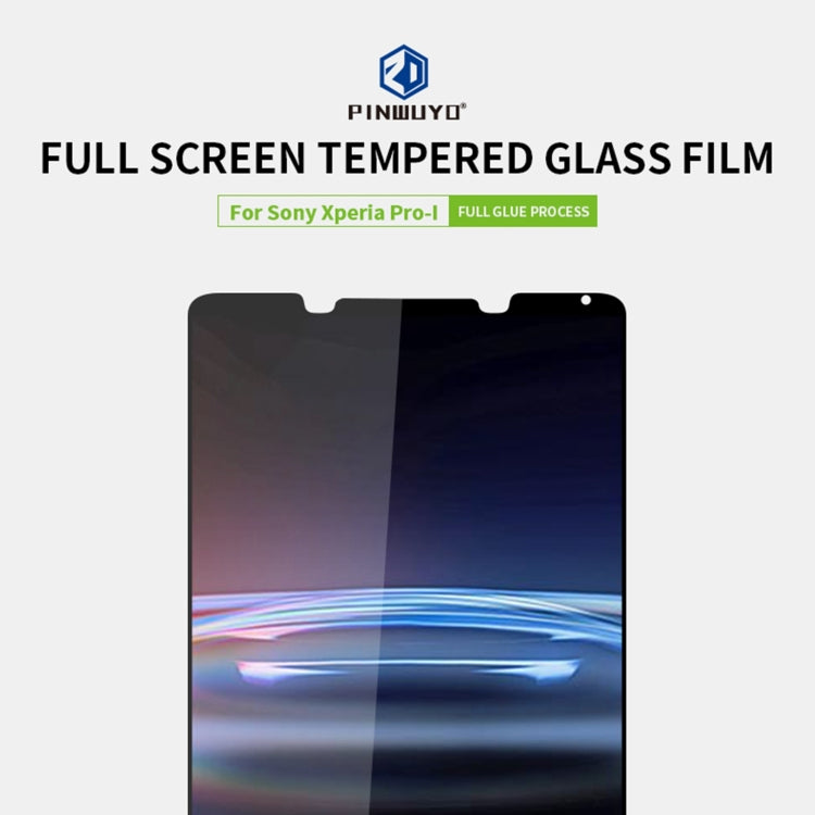 For Sony Xperia Pro-I PINWUYO 9H 2.5D Full Screen Tempered Glass Film(Black) - Sony Tempered Glass by PINWUYO | Online Shopping South Africa | PMC TechLife | Buy Now Pay Later Mobicred