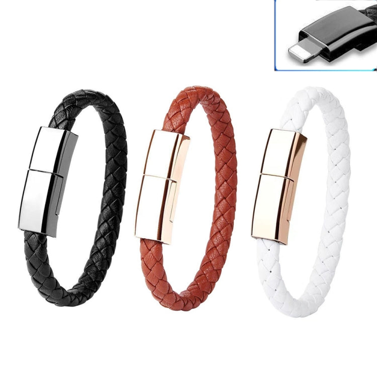 XJ-73 20cm USB to 8 Pin Bracelet Charging Data Cable(Black) - Multifunction Cable by PMC TechLife | Online Shopping South Africa | PMC TechLife