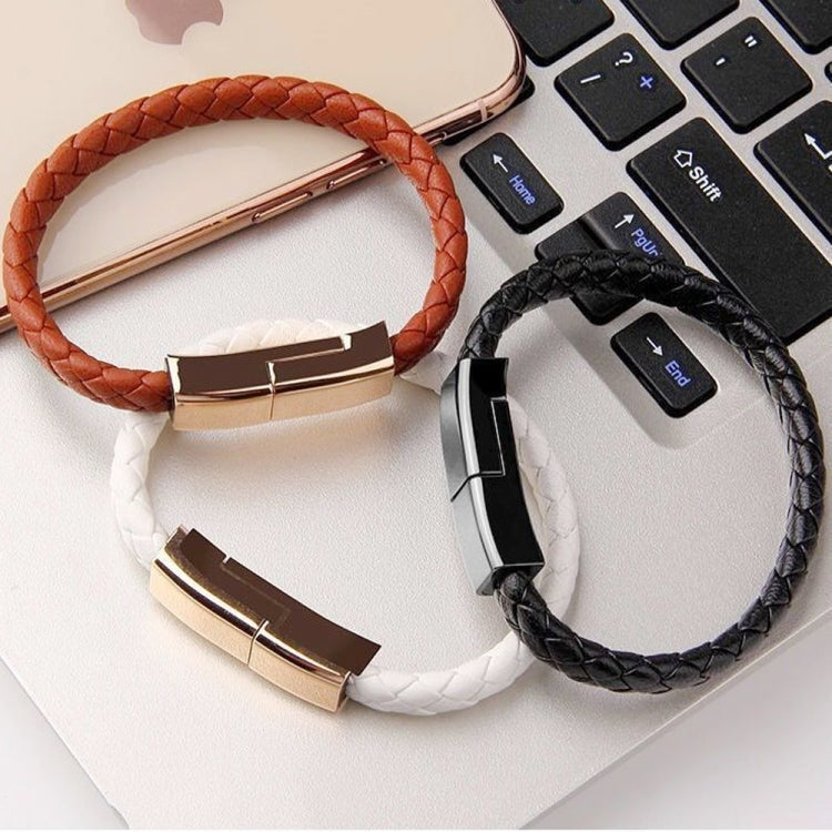 XJ-73 20cm USB to 8 Pin Bracelet Charging Data Cable(Black) - Multifunction Cable by PMC TechLife | Online Shopping South Africa | PMC TechLife