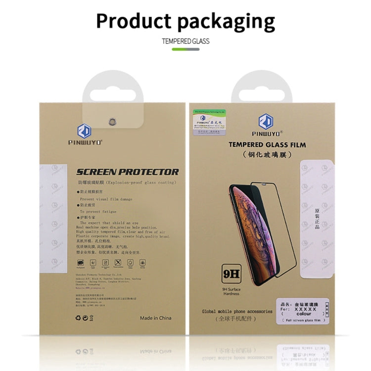For OPPO Reno7 Pro 5G PINWUYO 9H 2.5D Full Screen Tempered Glass Film(Black) - OPPO Tempered Glass by PINWUYO | Online Shopping South Africa | PMC TechLife | Buy Now Pay Later Mobicred