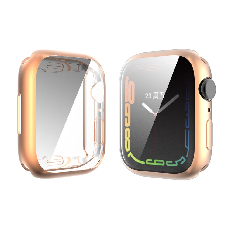 For Apple Watch Series 8 / 7 41mm ENKAY Hat-Prince Electroplated TPU Case(Rose Gold) - free shipping - PMC TechLife - Order now!