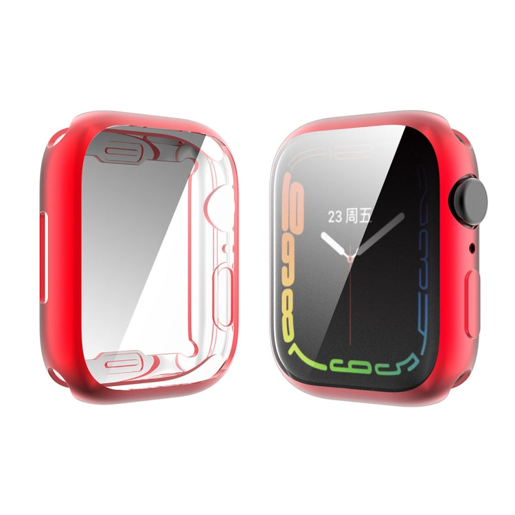 For Apple Watch Series 8 / 7 41mm ENKAY Hat-Prince Electroplated TPU Case(Red) - free shipping - PMC TechLife - Order now!