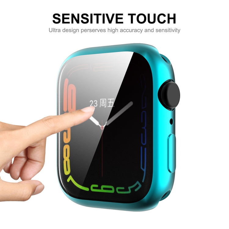 For Apple Watch Series 8 / 7 41mm ENKAY Hat-Prince Electroplated TPU Case(Cyan) - free shipping - PMC TechLife - Order now!