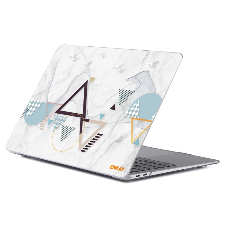 ENKAY Hat-Prince Geometry Pattern Laotop Protective Crystal Case for MacBook Pro 16.2 inch A2485 2021/A2880 2023 (Geometry No.4) - MacBook Pro Cases by ENKAY | Online Shopping South Africa | PMC TechLife | Buy Now Pay Later Mobicred