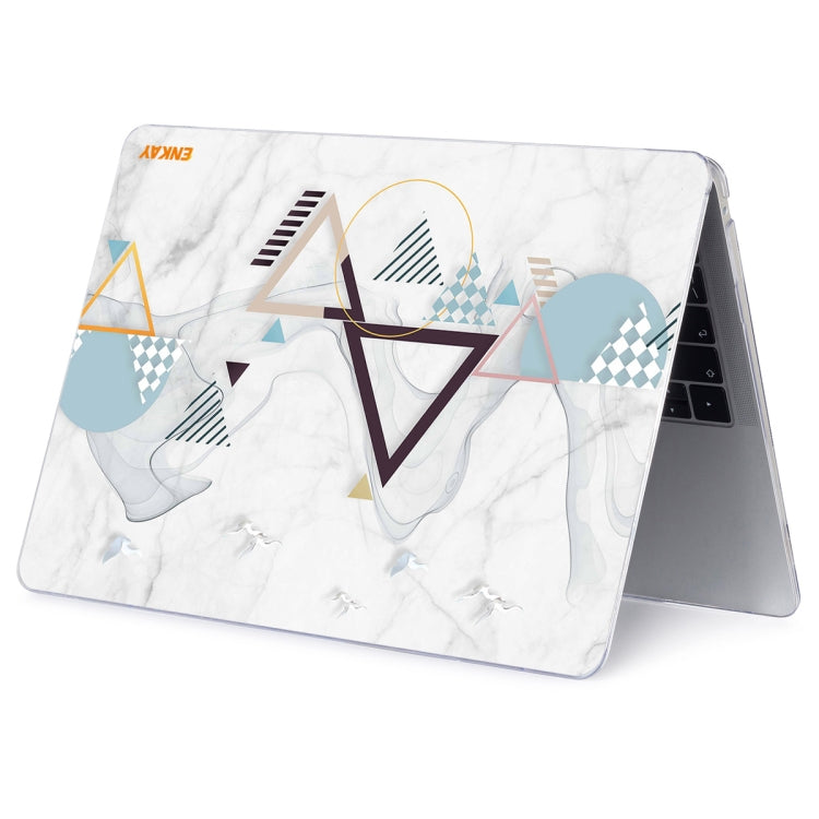 ENKAY Hat-Prince Geometry Pattern Laotop Protective Crystal Case for MacBook Pro 14.2 inch A2442 2021/A2779 2023(Geometry No.4) - MacBook Pro Cases by ENKAY | Online Shopping South Africa | PMC TechLife | Buy Now Pay Later Mobicred