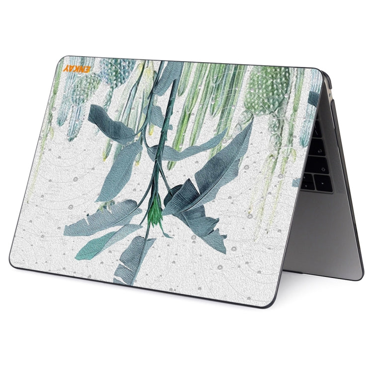 ENKAY Hat-Prince Natural Series Laotop Protective Crystal Case for MacBook Pro 13.3 inch A2251 / A2289 / A2338 2020(Banana Leaves) - MacBook Pro Cases by ENKAY | Online Shopping South Africa | PMC TechLife