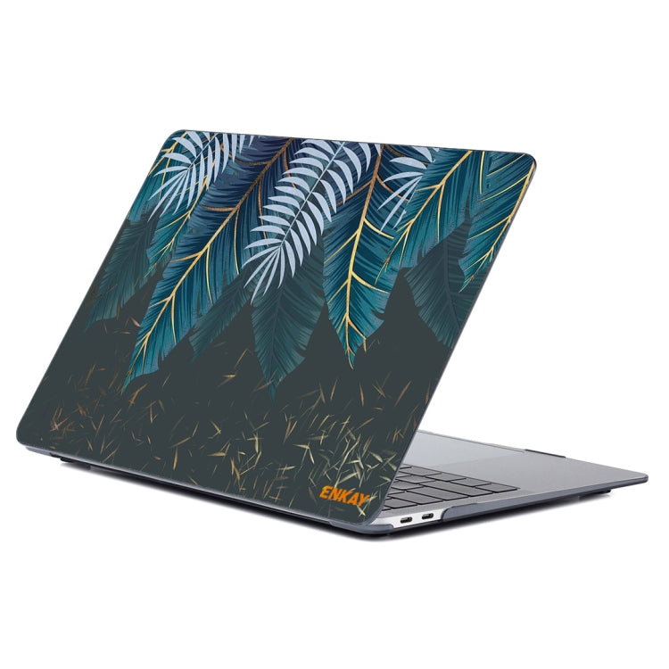 ENKAY Hat-Prince Natural Series Laotop Protective Crystal Case for MacBook Pro 13.3 inch A2251 / A2289 / A2338 2020(Palm Leaf) - MacBook Pro Cases by ENKAY | Online Shopping South Africa | PMC TechLife