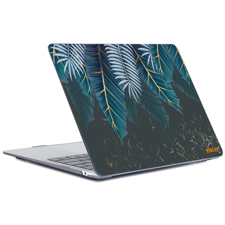 ENKAY Hat-Prince Natural Series Laotop Protective Crystal Case for MacBook Pro 13.3 inch A2251 / A2289 / A2338 2020(Palm Leaf) - MacBook Pro Cases by ENKAY | Online Shopping South Africa | PMC TechLife