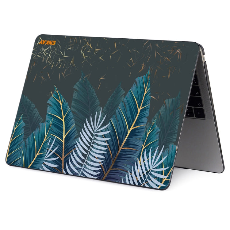 ENKAY Hat-Prince Natural Series Laotop Protective Crystal Case for MacBook Pro 13.3 inch A2251 / A2289 / A2338 2020(Palm Leaf) - MacBook Pro Cases by ENKAY | Online Shopping South Africa | PMC TechLife