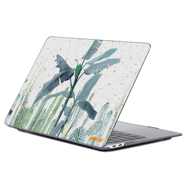 For MacBook Air 13.3 inch A1932 2018 ENKAY Hat-Prince Natural Series Laotop Protective Crystal Case(Banana Leaves) - free shipping - PMC TechLife - Order now!