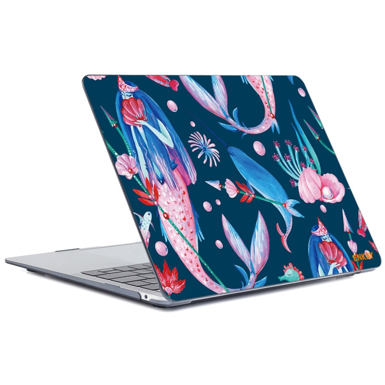 ENKAY Hat-Prince Natural Series Laotop Protective Crystal Case for MacBook Pro 13.3 inch A1706 / A1708 / A1989 / A2159(Mermaid) - MacBook Pro Cases by ENKAY | Online Shopping South Africa | PMC TechLife | Buy Now Pay Later Mobicred