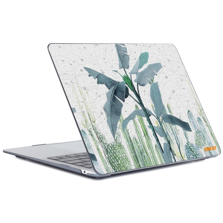 ENKAY Hat-Prince Natural Series Laotop Protective Crystal Case for MacBook Pro 16 inch A2141(Banana Leaves) - MacBook Pro Cases by ENKAY | Online Shopping South Africa | PMC TechLife | Buy Now Pay Later Mobicred