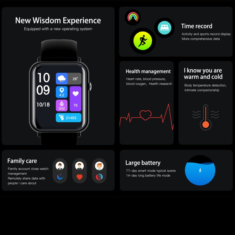 Q19 Pro IP67 Waterproof 1.69 inch Smartwatch(Gold+Pink) - Smart Watches by PMC TechLife | Online Shopping South Africa | PMC TechLife | Buy Now Pay Later Mobicred