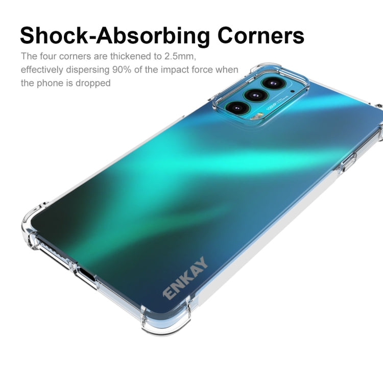 For Motorola Edge 20 ENKAY Transparent TPU Shockproof Case - Motorola Cases by ENKAY | Online Shopping South Africa | PMC TechLife | Buy Now Pay Later Mobicred
