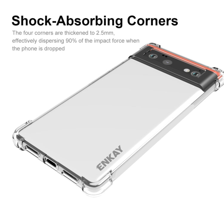 For Google Pixel 6 ENKAY Transparent TPU Shockproof Case - Google Cases by ENKAY | Online Shopping South Africa | PMC TechLife | Buy Now Pay Later Mobicred