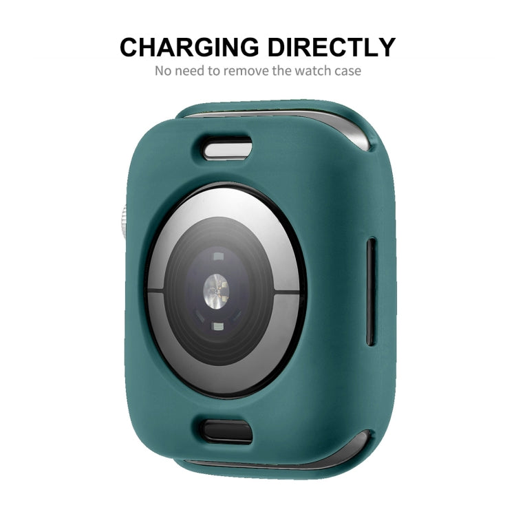 ENKAY  TPU Case  + Full Coverage PET Screen Protector For Apple Watch Series 8 / 7 45mm(Green) - free shipping - PMC TechLife - Order now!