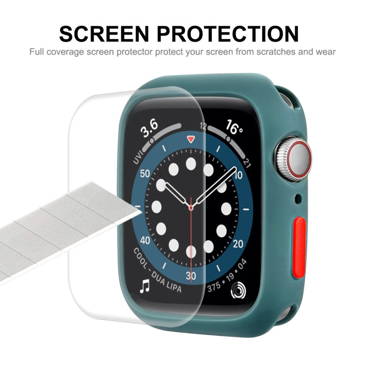 ENKAY  TPU Case  + Full Coverage PET Screen Protector For Apple Watch Series 8 / 7 45mm(Red) - free shipping - PMC TechLife - Order now!