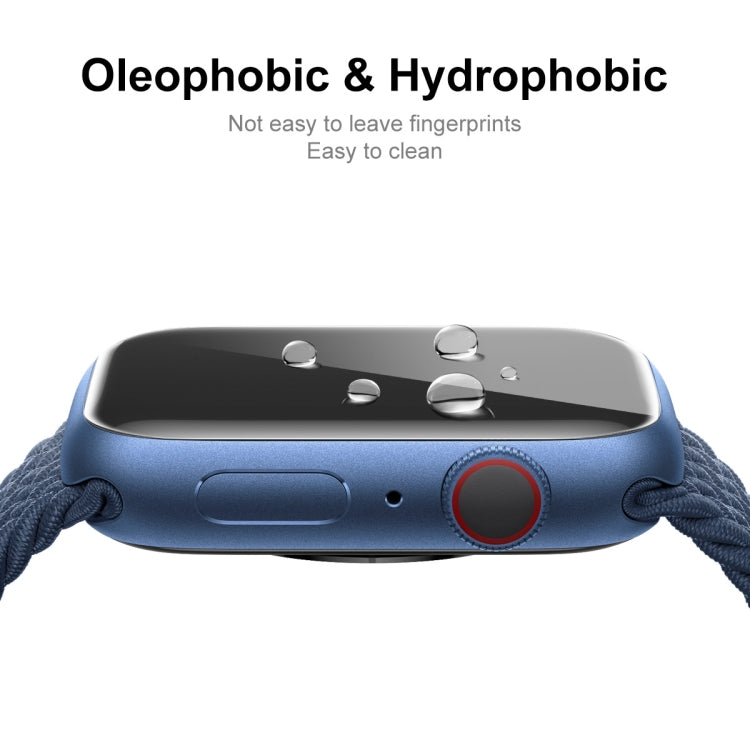 For Apple Watch Series 8 / 7 41mm ENKAY Carbon Fiber PC Case + Full Coverage PET Screen Protector - Watch Cases by ENKAY | Online Shopping South Africa | PMC TechLife | Buy Now Pay Later Mobicred