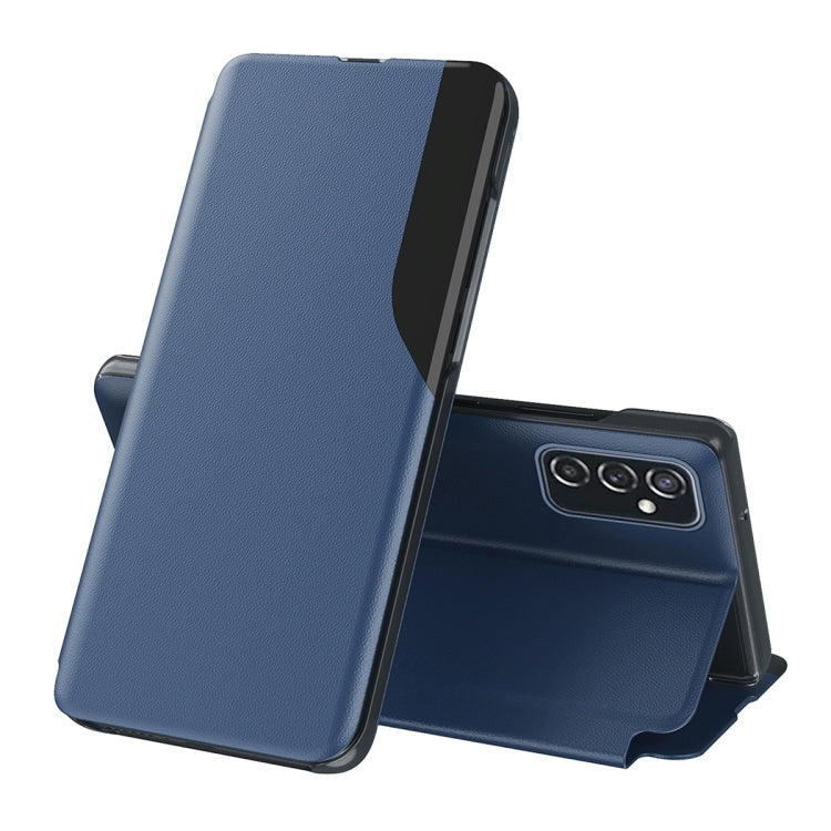 For Samsung Galaxy A73 5G Attraction Flip Holder Leather Phone Case(Blue) - Galaxy Phone Cases by PMC TechLife | Online Shopping South Africa | PMC TechLife