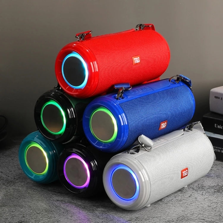 T&G TG537 RGB Light Portable Waterproof Bluetooth Speaker Supports FM / TF Card(Red) - Desktop Speaker by T&G | Online Shopping South Africa | PMC TechLife | Buy Now Pay Later Mobicred