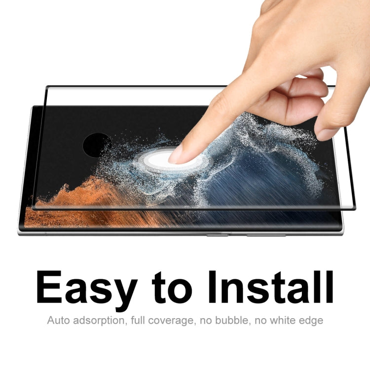 For Samsung Galaxy S22 Ultra 2pcs ENKAY 3D Curved Hot Bending Tempered Glass Full Film, Hole Unlock - Galaxy S22 Ultra 5G Tempered Glass by ENKAY | Online Shopping South Africa | PMC TechLife | Buy Now Pay Later Mobicred