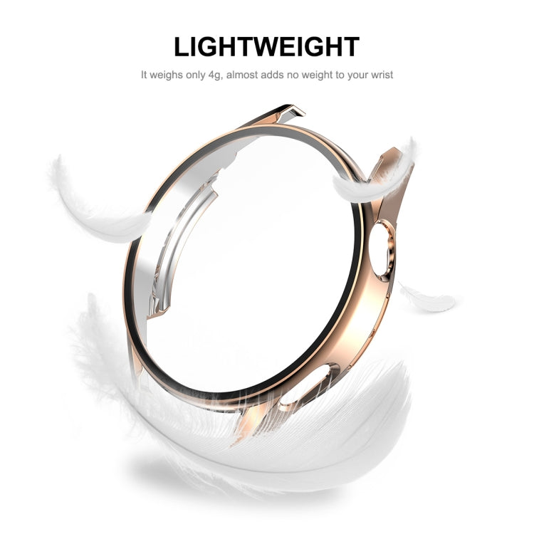 For Huawei Watch GT 3 46mm ENKAY PC Frame + Tempered Glass Protector Composite Case(Rose Gold) - Watch Cases by ENKAY | Online Shopping South Africa | PMC TechLife | Buy Now Pay Later Mobicred