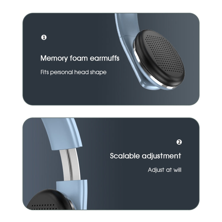 A50 Bass Stereo Wireless Bluetooth HIFI Headset with Mic(Pink) - Headset & Headphone by PMC TechLife | Online Shopping South Africa | PMC TechLife