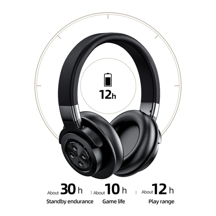 A51 USB Charging Wireless Bluetooth HIFI Stereo Headset with Mic(Black) - Headset & Headphone by PMC TechLife | Online Shopping South Africa | PMC TechLife