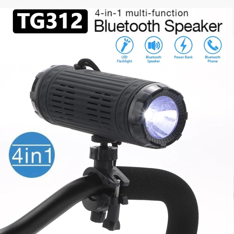 T&G TG312 LED Outdoor Portable Multifunctional Wireless Bluetooth Speaker(Peacock Blue) - Waterproof Speaker by T&G | Online Shopping South Africa | PMC TechLife | Buy Now Pay Later Mobicred