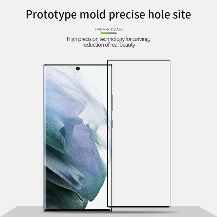 For Samsung Galaxy S22 Ultra 5G PINWUYO 9H 3D Hot Bending Tempered Glass Film(Black) - free shipping - PMC TechLife - Order now!