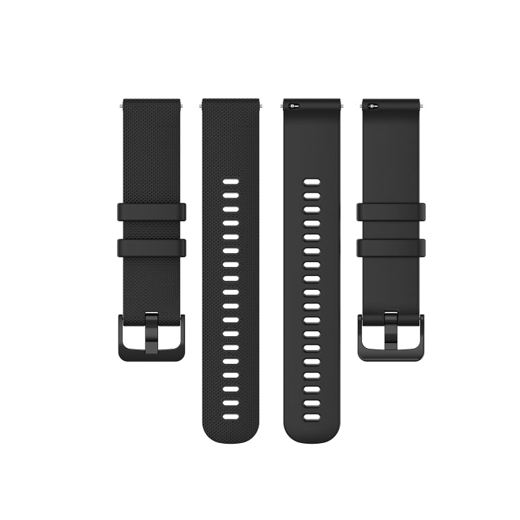 Compatible with Garminforerunner 245 Music Small Lattice Silicone Watch Band(Gray) - Watch Bands by PMC TechLife | Online Shopping South Africa | PMC TechLife | Buy Now Pay Later Mobicred