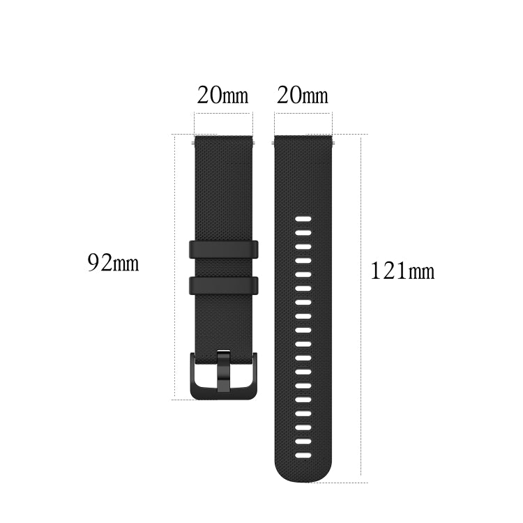 Compatible with Garminforerunner 245 Music Small Lattice Silicone Watch Band(Gray) - Watch Bands by PMC TechLife | Online Shopping South Africa | PMC TechLife | Buy Now Pay Later Mobicred