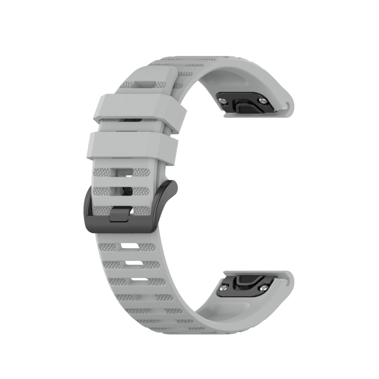 Compatible with Garmin Fenix 7 Silicone Watch Band(Gray) - Watch Bands by PMC TechLife | Online Shopping South Africa | PMC TechLife | Buy Now Pay Later Mobicred