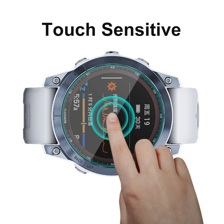 2 PCS Compatible with Garmin Fenix 7X ENKAY 0.2mm 9H Tempered Glass Screen Protector Watch Film - Screen Protector by ENKAY | Online Shopping South Africa | PMC TechLife | Buy Now Pay Later Mobicred