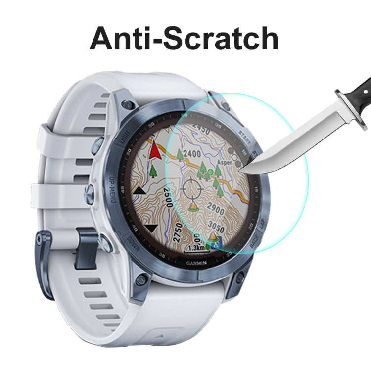2 PCS Compatible with Garmin Fenix 7X ENKAY 0.2mm 9H Tempered Glass Screen Protector Watch Film - Screen Protector by ENKAY | Online Shopping South Africa | PMC TechLife | Buy Now Pay Later Mobicred
