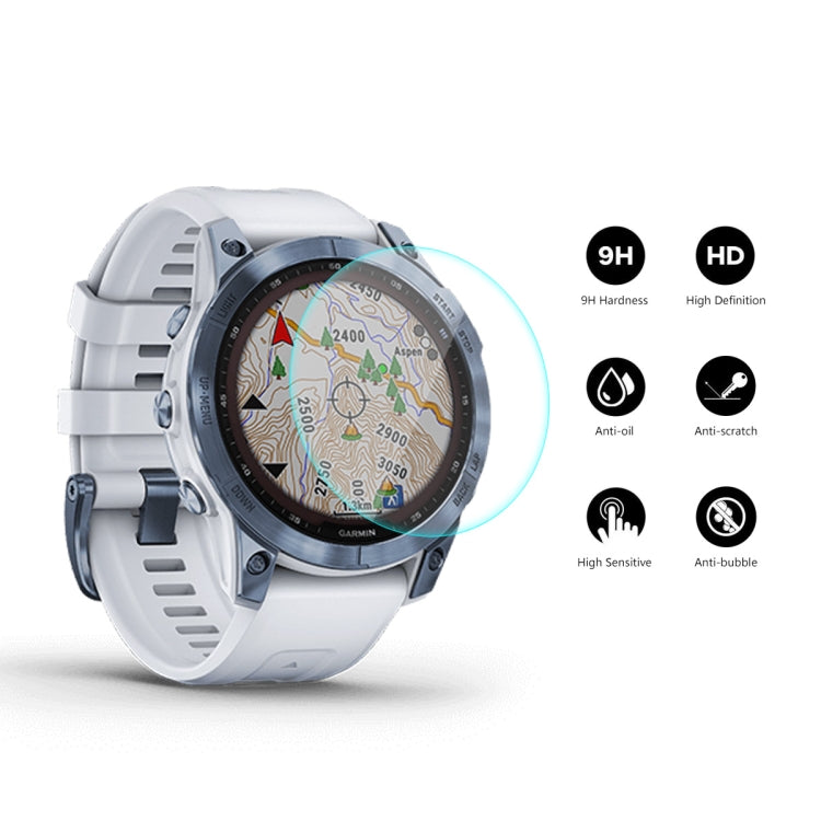 10 PCS Compatible with Garmin Fenix 7X ENKAY 0.2mm 9H Tempered Glass Screen Protector Watch Film - Screen Protector by ENKAY | Online Shopping South Africa | PMC TechLife | Buy Now Pay Later Mobicred