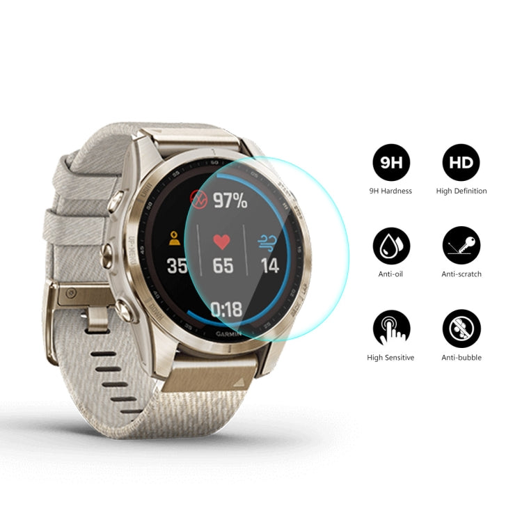 10 PCS Compatible with Garmin Fenix 7S ENKAY 0.2mm 9H Tempered Glass Screen Protector Watch Film - Screen Protector by ENKAY | Online Shopping South Africa | PMC TechLife | Buy Now Pay Later Mobicred