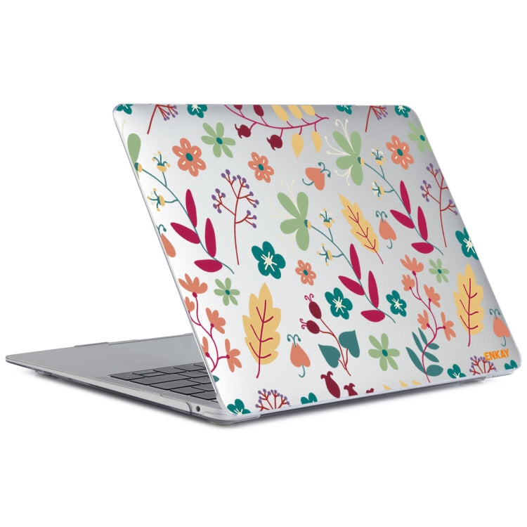 ENKAY Flower Series Pattern Laotop Protective Crystal Case For MacBook Pro 13.3 inch A2251 / A2289 / A2338 2020(Spring) - MacBook Pro Cases by ENKAY | Online Shopping South Africa | PMC TechLife | Buy Now Pay Later Mobicred