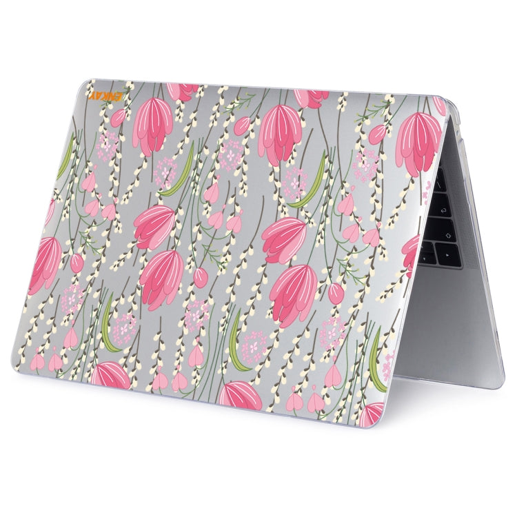 ENKAY Flower Series Pattern Laotop Protective Crystal Case For MacBook Pro 13.3 inch A2251 / A2289 / A2338 2020(Tulips) - MacBook Pro Cases by ENKAY | Online Shopping South Africa | PMC TechLife