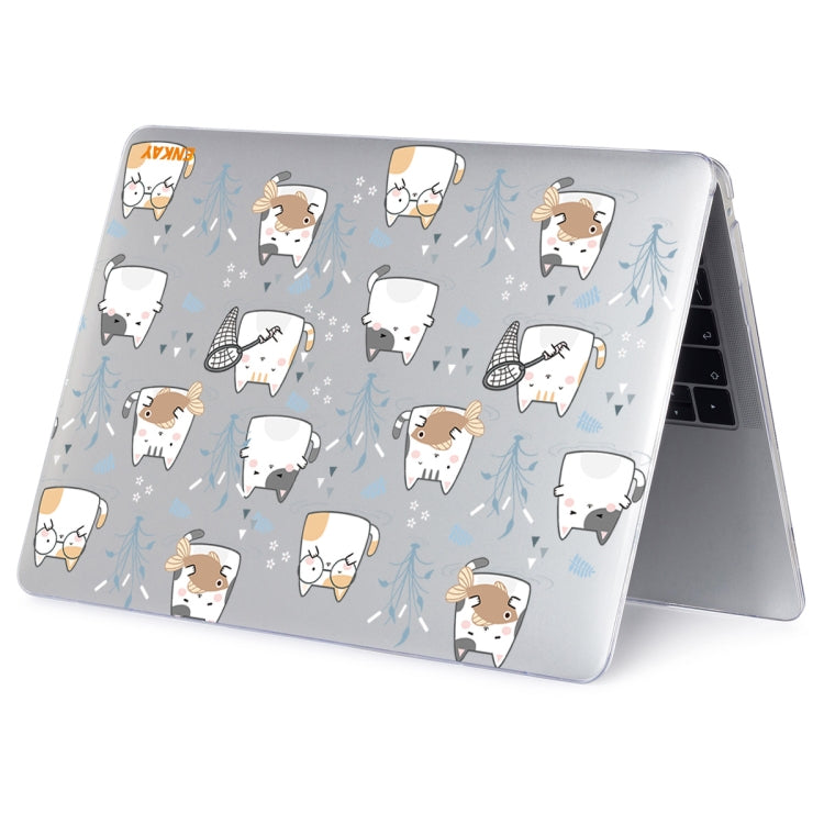 ENKAY Animal Series Pattern Laotop Protective Crystal Case For MacBook Pro 13.3 inch A1706 / A1708 / A1989 / A2159(Cute Cat) - MacBook Pro Cases by ENKAY | Online Shopping South Africa | PMC TechLife | Buy Now Pay Later Mobicred