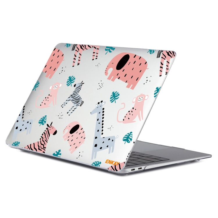 For MacBook Air 13.3 inch A1932 / A2179 / A2337 ENKAY Animal Series Pattern Laotop Protective Crystal Case(Animals No.2) - MacBook Air Cases by ENKAY | Online Shopping South Africa | PMC TechLife