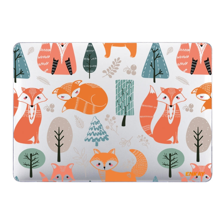 For MacBook Air 13.3 inch A1932 / A2179 / A2337 ENKAY Animal Series Pattern Laotop Protective Crystal Case(Fox) - MacBook Air Cases by ENKAY | Online Shopping South Africa | PMC TechLife | Buy Now Pay Later Mobicred