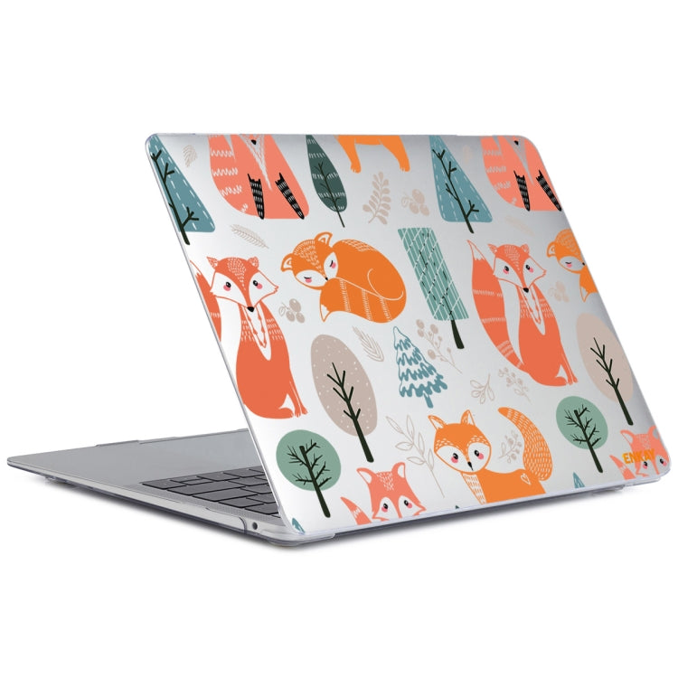 For MacBook Air 13.3 inch A1932 / A2179 / A2337 ENKAY Animal Series Pattern Laotop Protective Crystal Case(Fox) - MacBook Air Cases by ENKAY | Online Shopping South Africa | PMC TechLife | Buy Now Pay Later Mobicred
