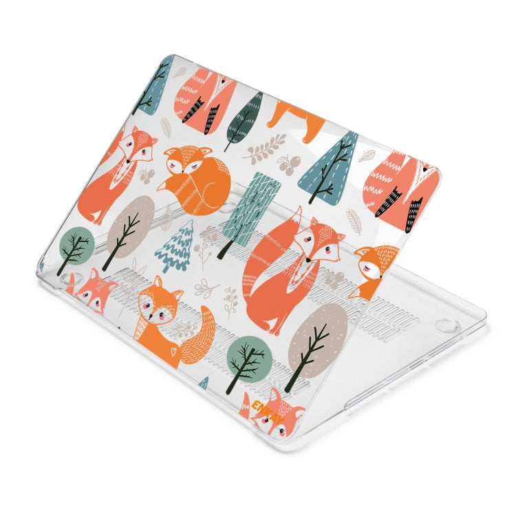 For MacBook Air 13.3 inch A1932 / A2179 / A2337 ENKAY Animal Series Pattern Laotop Protective Crystal Case(Fox) - MacBook Air Cases by ENKAY | Online Shopping South Africa | PMC TechLife | Buy Now Pay Later Mobicred
